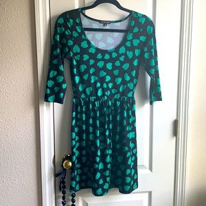 Black & green dress